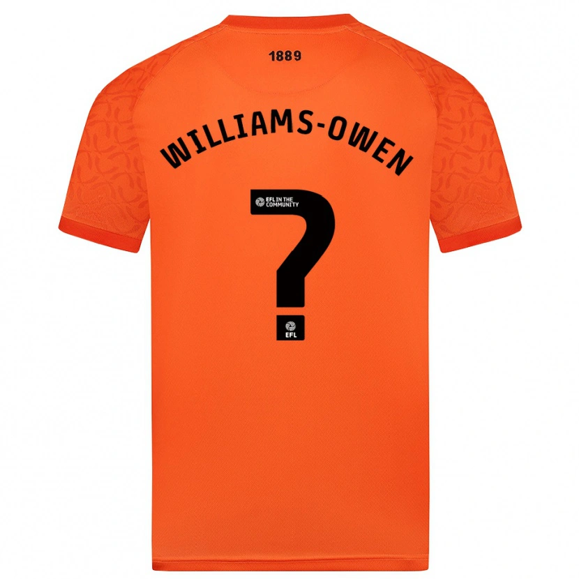 Danxen Homem Brooke Williams-Owen #0 Preto Laranja Camisola Guarda-Redes 2025/26 Camisa