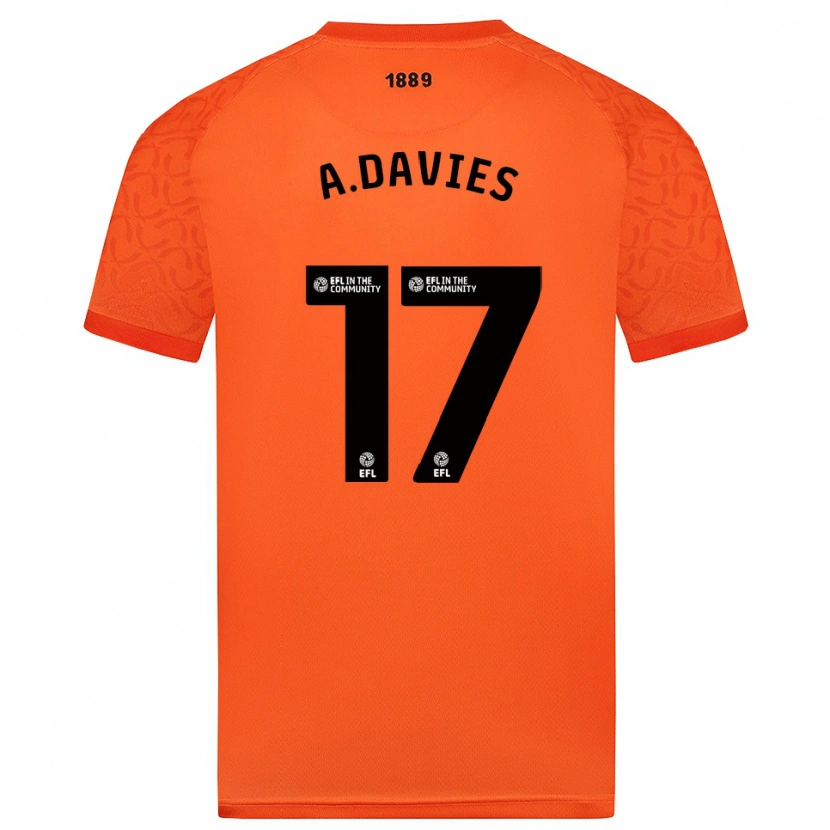 Danxen Homem Adam Davies #17 Preto Laranja Camisola Guarda-Redes 2025/26 Camisa