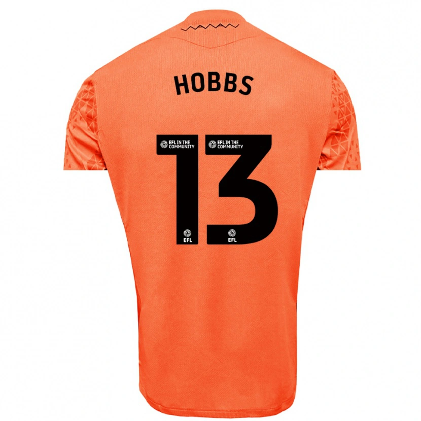 Danxen Homem Charlie Hobbs #13 Preto Laranja Camisola Guarda-Redes 2025/26 Camisa