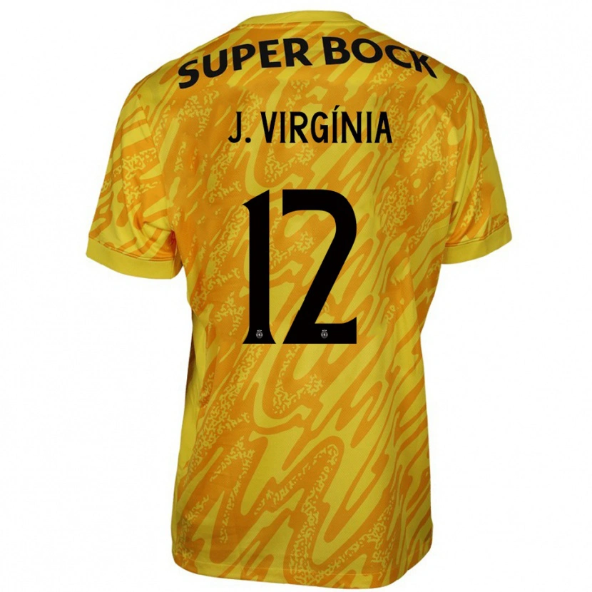 Danxen Homem João Virgínia #12 Amarelo Laranja Camisola Guarda-Redes 2025/26 Camisa