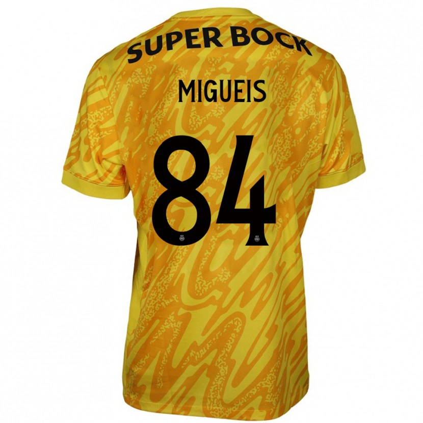 Danxen Homem Pedro Miguéis #84 Amarelo Laranja Camisola Guarda-Redes 2025/26 Camisa
