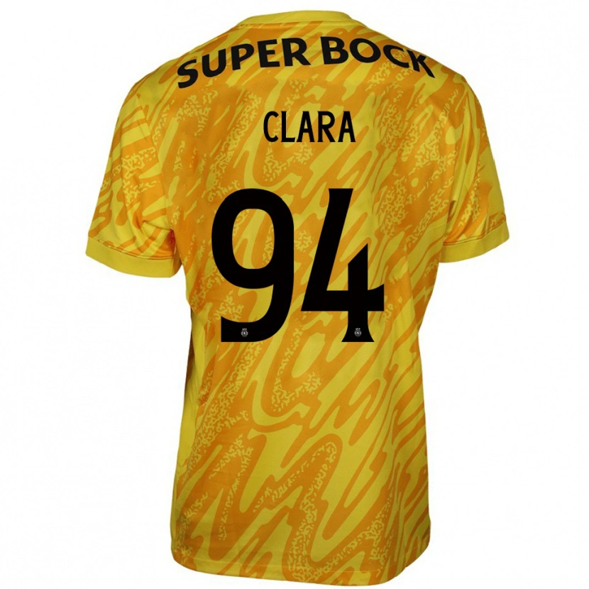 Danxen Homem Diogo Clara #94 Amarelo Laranja Camisola Guarda-Redes 2025/26 Camisa