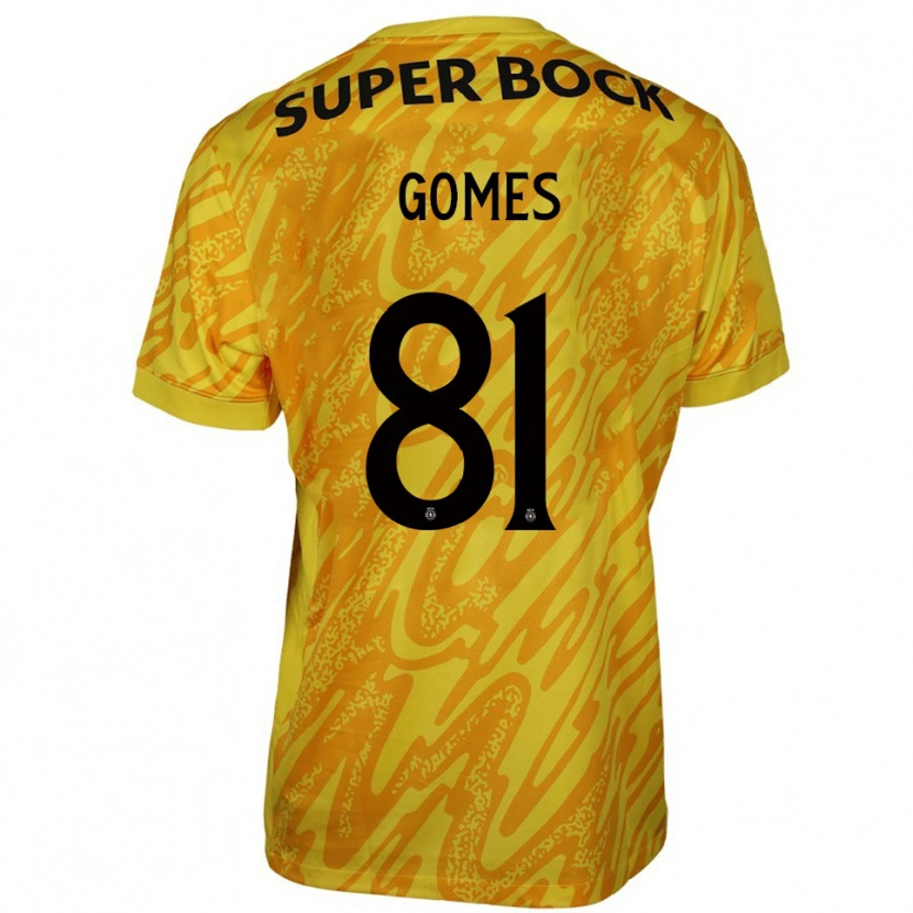 Danxen Homem Salvador Gomes #81 Amarelo Laranja Camisola Guarda-Redes 2025/26 Camisa