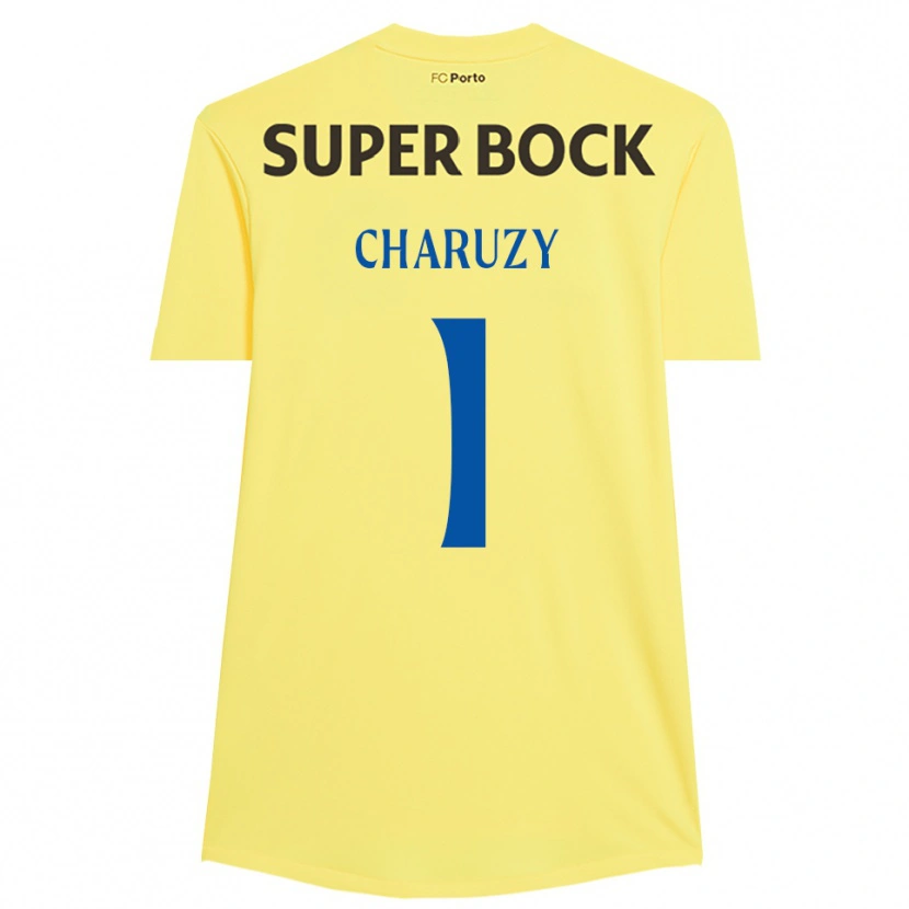 Danxen Homem Hubert Charuzy #1 Amarelo Claro Preto Camisola Guarda-Redes 2025/26 Camisa