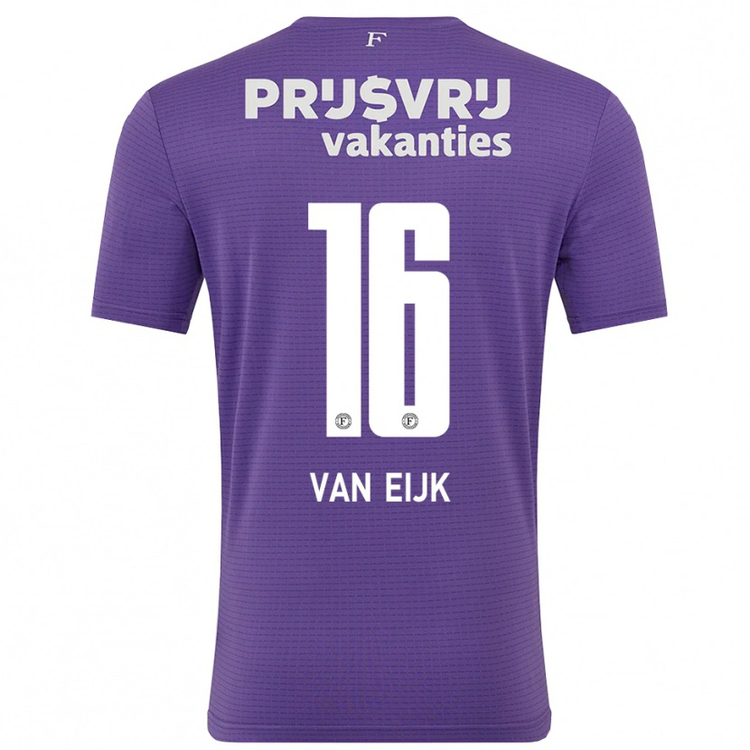 Danxen Homem Roos Van Eijk #16 Roxo Branco Camisola Guarda-Redes 2025/26 Camisa