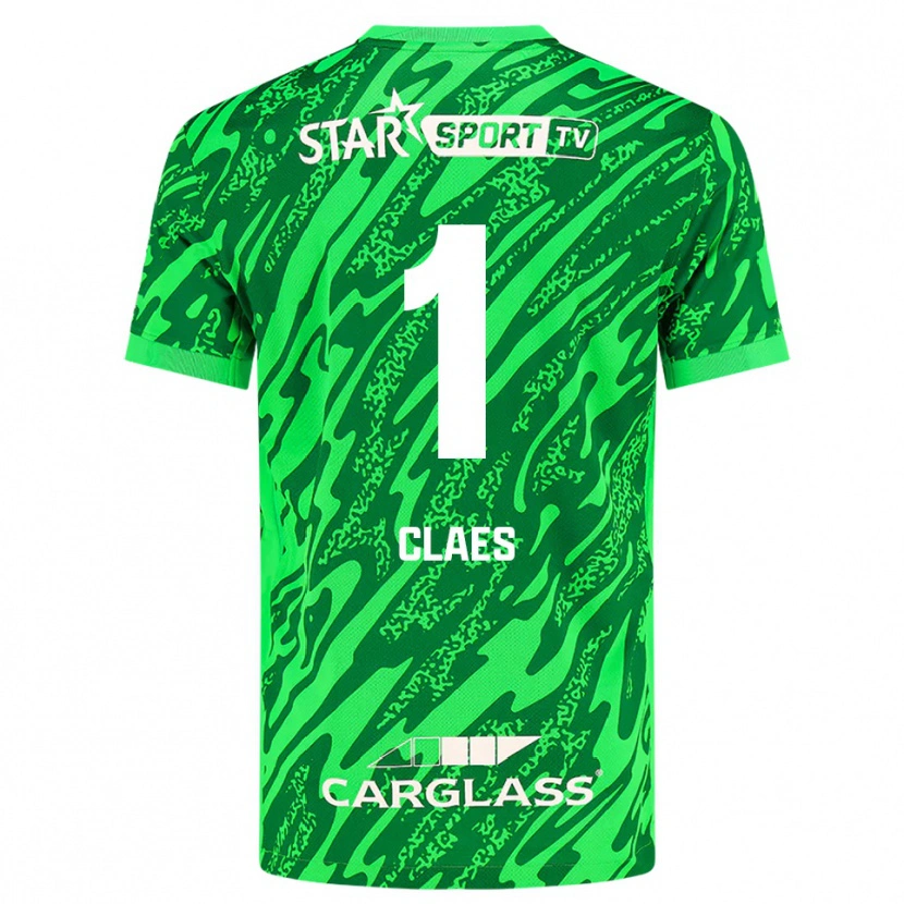 Danxen Homem Mirthe Claes #1 Verde Escuro Branco Camisola Guarda-Redes 2025/26 Camisa