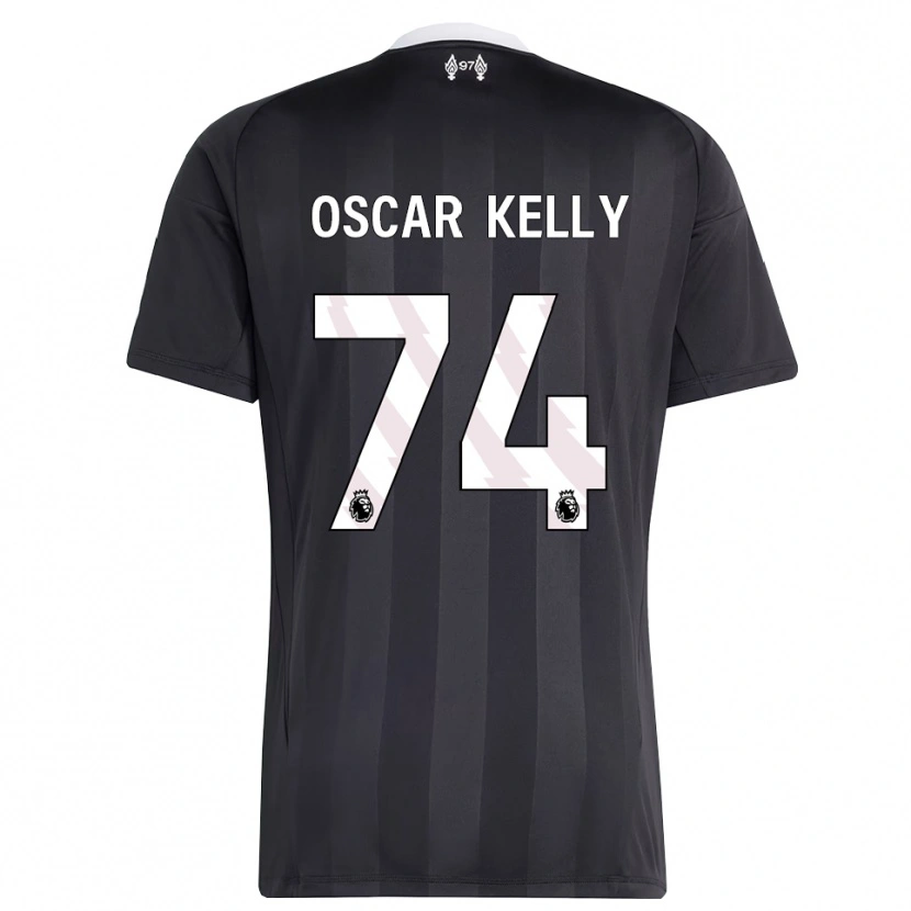 Danxen Homem Oscar Kelly #74 Preto Branco Camisola Guarda-Redes 2025/26 Camisa