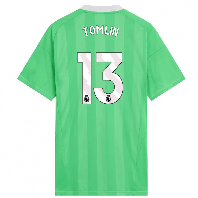 Danxen Homem Jack Tomlin #13 Verde Claro Branco Camisola Guarda-Redes 2025/26 Camisa