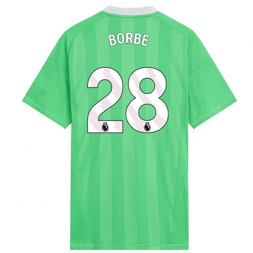 Danxen Homem Anneke Borbe #28 Verde Claro Branco Camisola Guarda-Redes 2025/26 Camisa