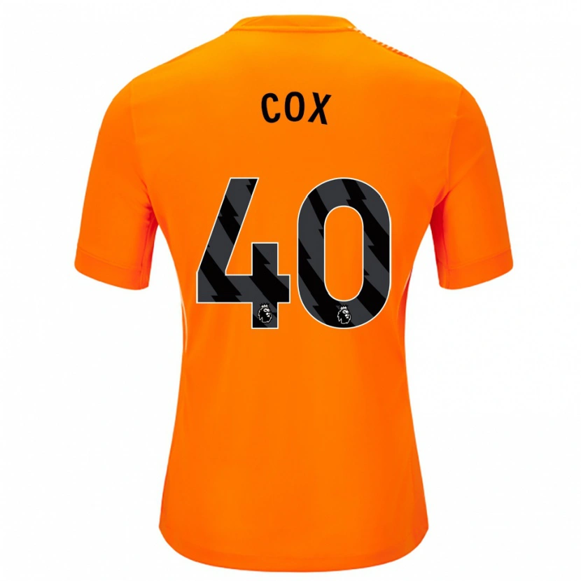 Danxen Homem Katie Cox #40 Laranja Preto Camisola Guarda-Redes 2025/26 Camisa