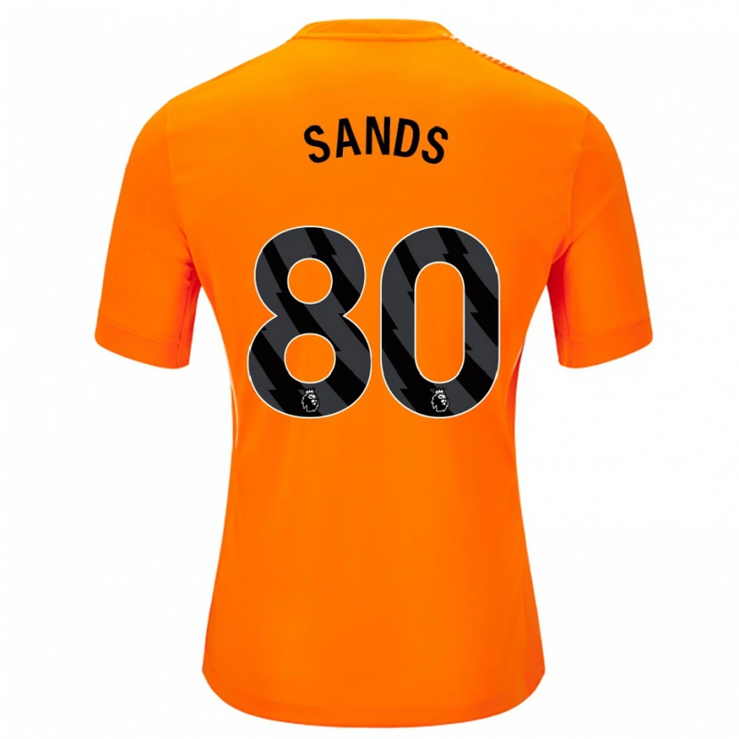 Danxen Homem Hudson Sands #80 Laranja Preto Camisola Guarda-Redes 2025/26 Camisa