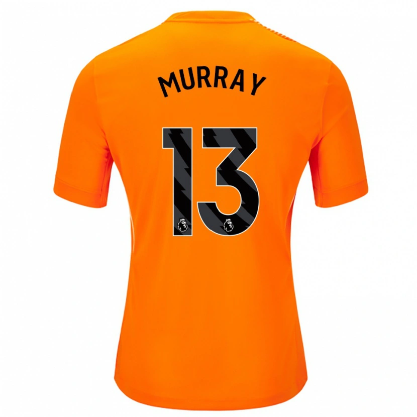 Danxen Homem Jake Murray #13 Laranja Preto Camisola Guarda-Redes 2025/26 Camisa