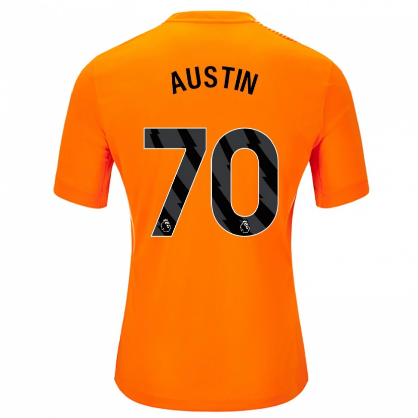 Danxen Homem Jack Austin #70 Laranja Preto Camisola Guarda-Redes 2025/26 Camisa