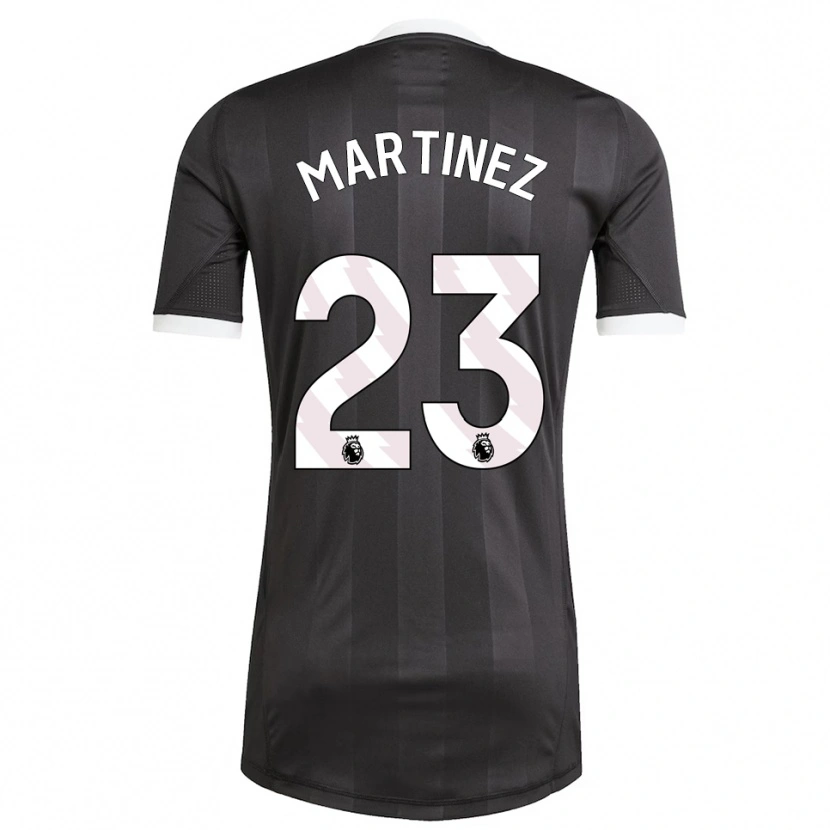 Danxen Homem Emiliano Martínez #23 Preto Branco Camisola Guarda-Redes 2025/26 Camisa