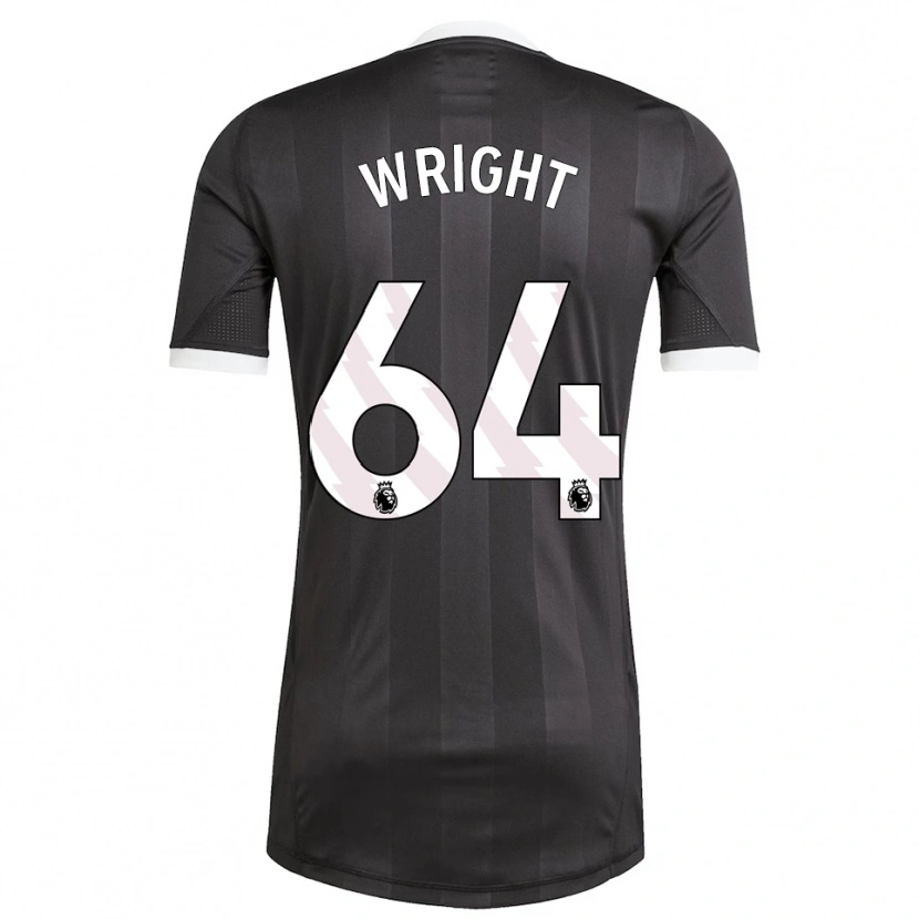 Danxen Homem James Wright #64 Preto Branco Camisola Guarda-Redes 2025/26 Camisa