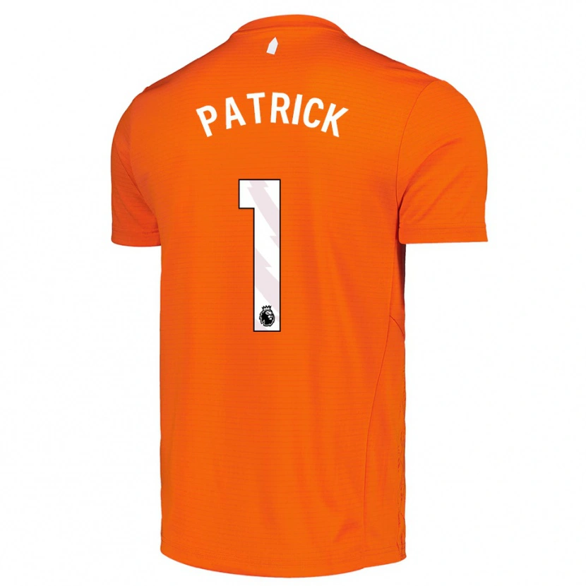 Danxen Homem Seve Patrick #1 Laranja Preto Camisola Guarda-Redes 2025/26 Camisa