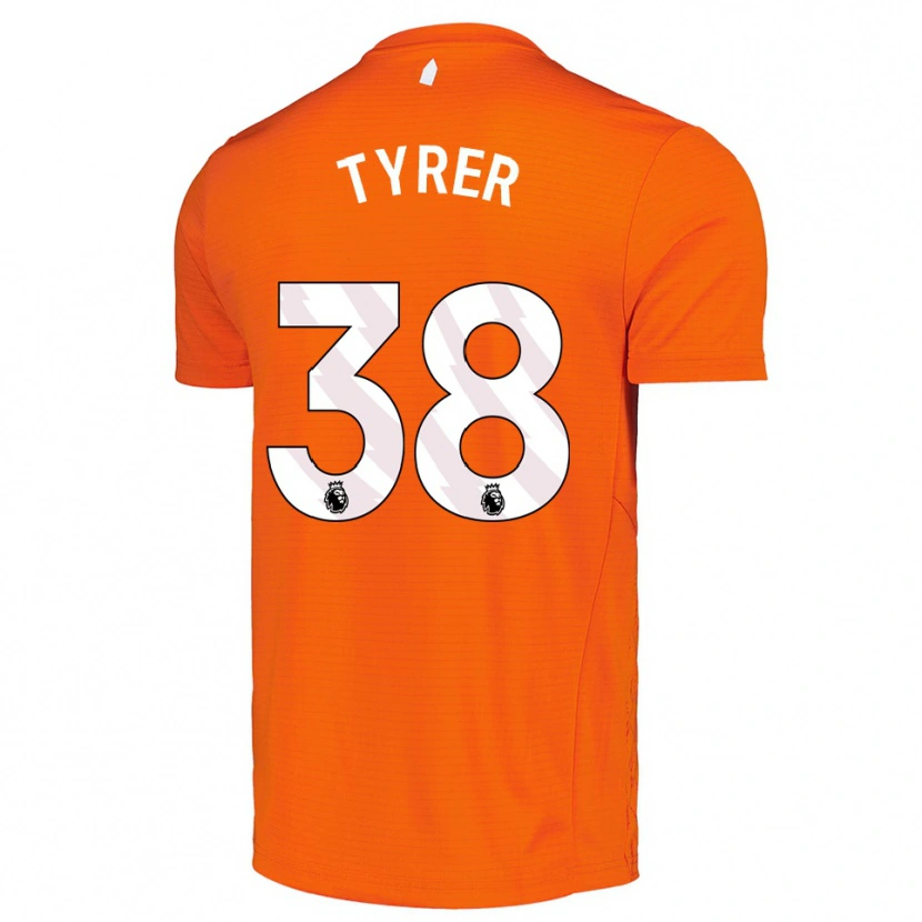 Danxen Homem Harry Tyrer #38 Laranja Preto Camisola Guarda-Redes 2025/26 Camisa