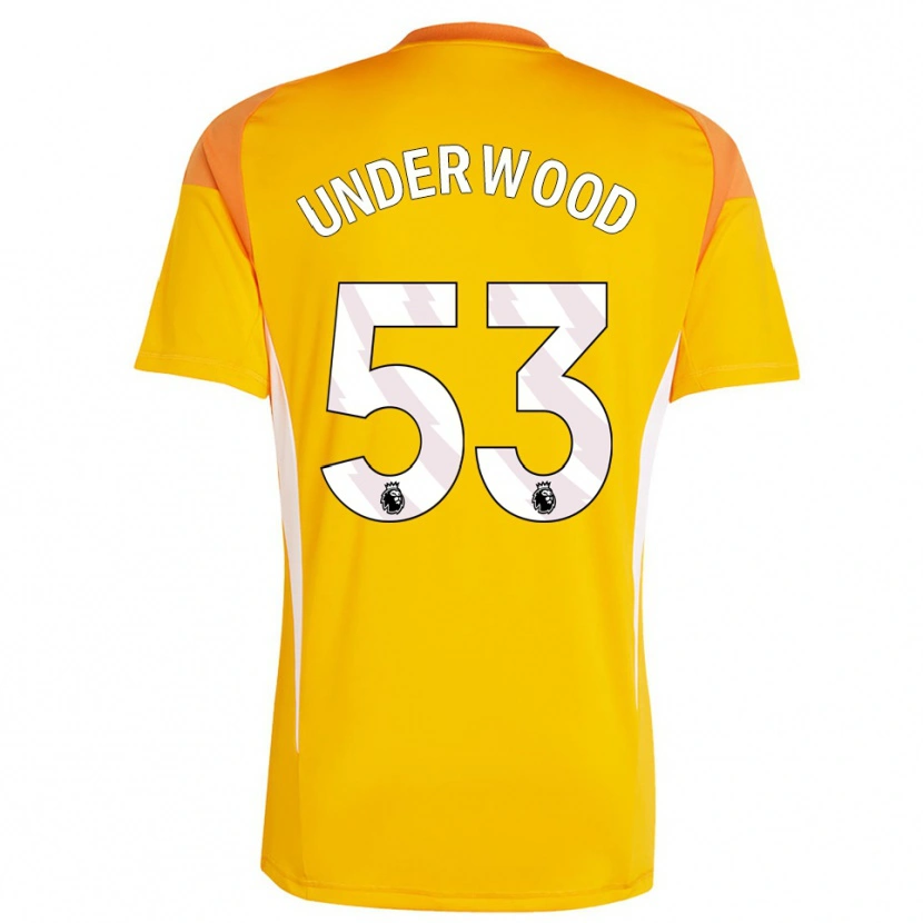 Danxen Homem Marco Underwood #53 Laranja Branco Camisola Guarda-Redes 2025/26 Camisa