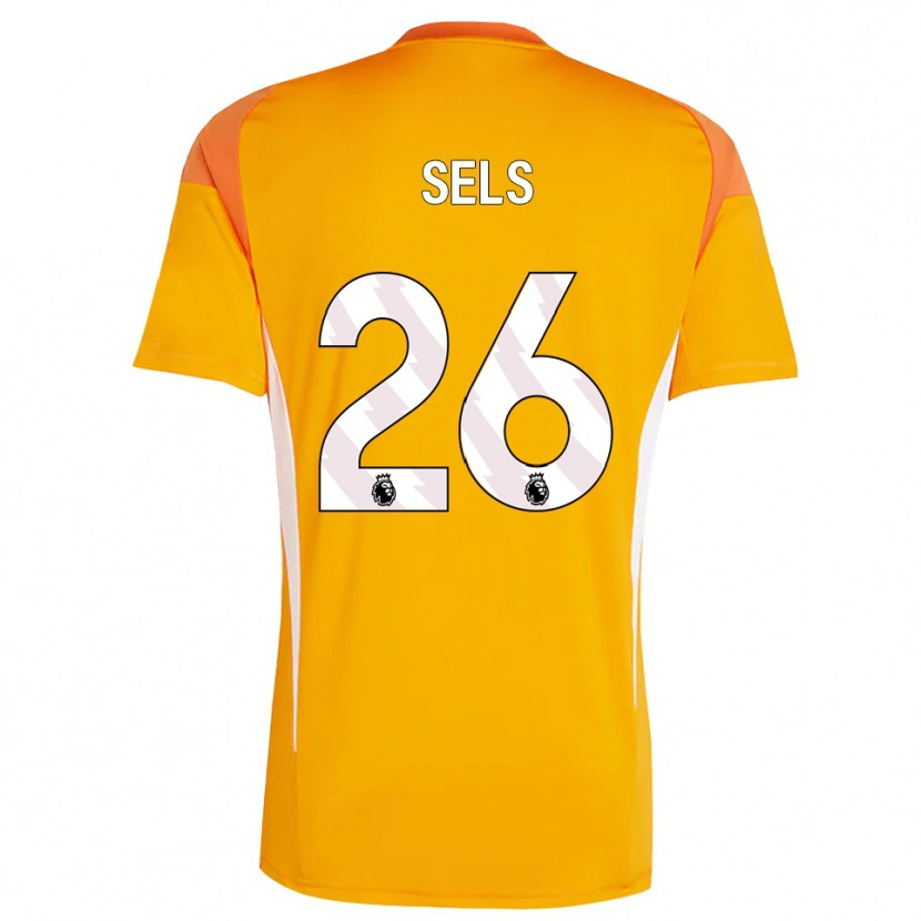 Danxen Homem Matz Sels #26 Laranja Branco Camisola Guarda-Redes 2025/26 Camisa