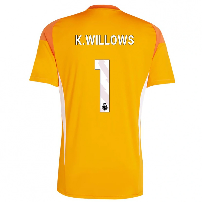 Danxen Homem Keehan Willows #1 Laranja Branco Camisola Guarda-Redes 2025/26 Camisa