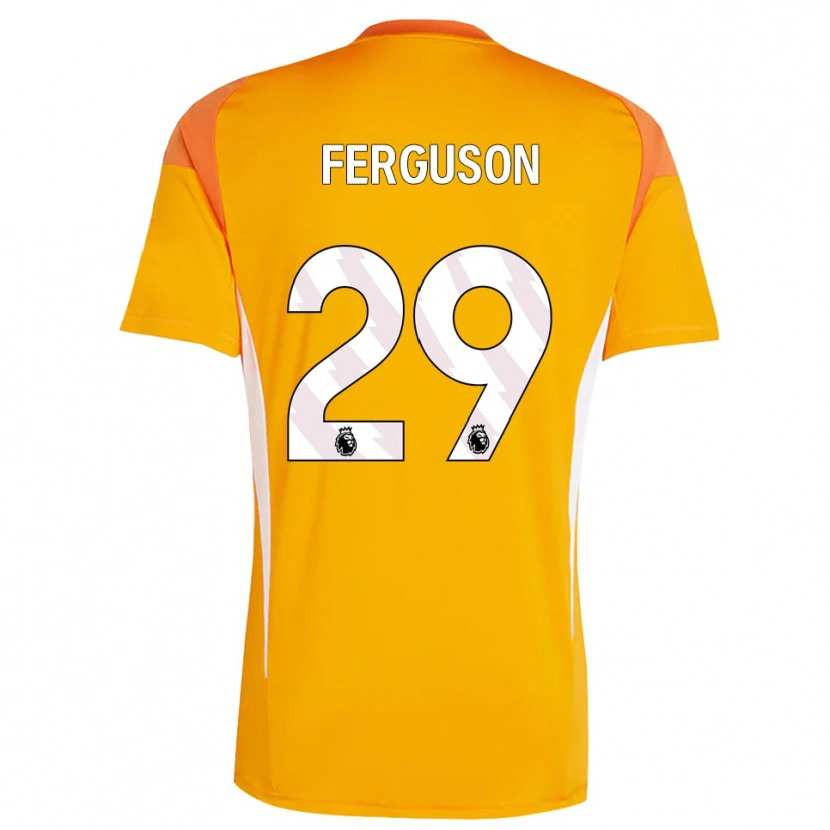 Danxen Homem Georgie Ferguson #29 Laranja Branco Camisola Guarda-Redes 2025/26 Camisa