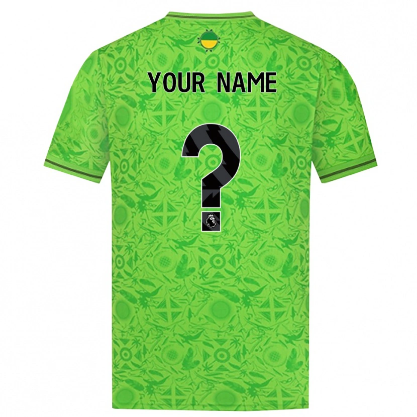 Danxen Homem Wolverhampton Wanderers Verde Preto Camisola Guarda-Redes 2025/26 Camisa