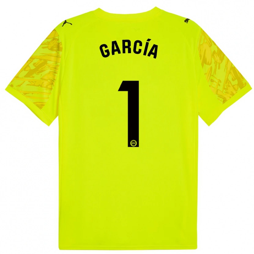 Danxen Homem Gaizka García #1 Amarelo Preto Camisola Guarda-Redes 2025/26 Camisa