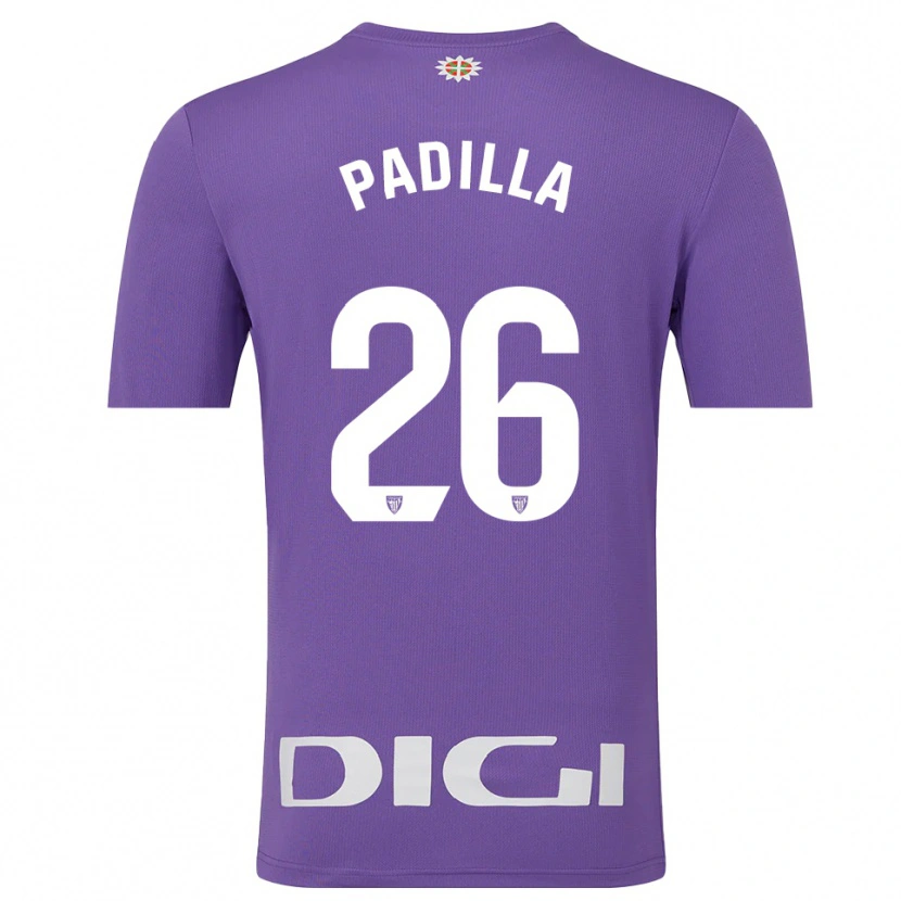 Danxen Homem Álex Padilla #26 Roxo Branco Camisola Guarda-Redes 2025/26 Camisa