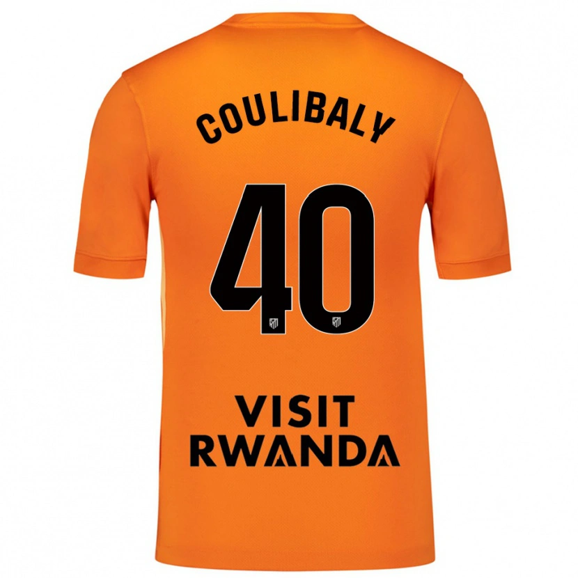 Danxen Homem Izan Coulibaly #40 Laranja Preto Camisola Guarda-Redes 2025/26 Camisa