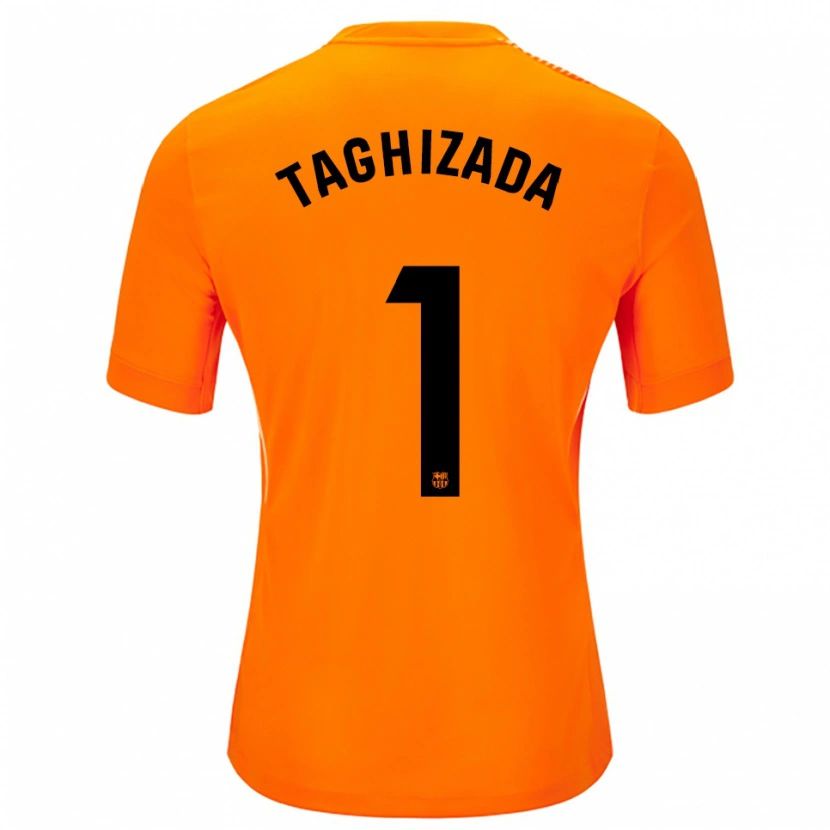 Danxen Homem Eldar Taghizada #1 Laranja Preto Camisola Guarda-Redes 2025/26 Camisa