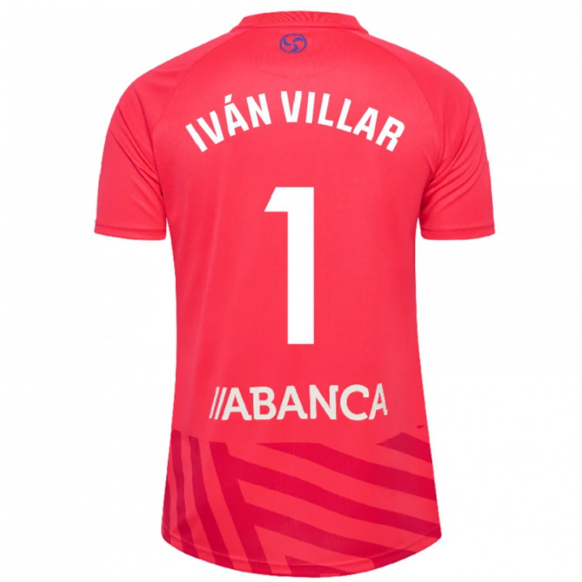 Danxen Homem Iván Villar #1 Vermelho Branco Camisola Guarda-Redes 2025/26 Camisa