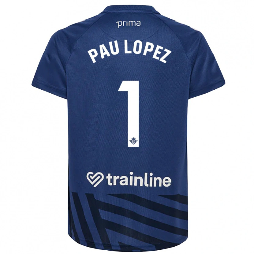 Danxen Homem Pau López #1 Azul Real Branco Camisola Guarda-Redes 2025/26 Camisa