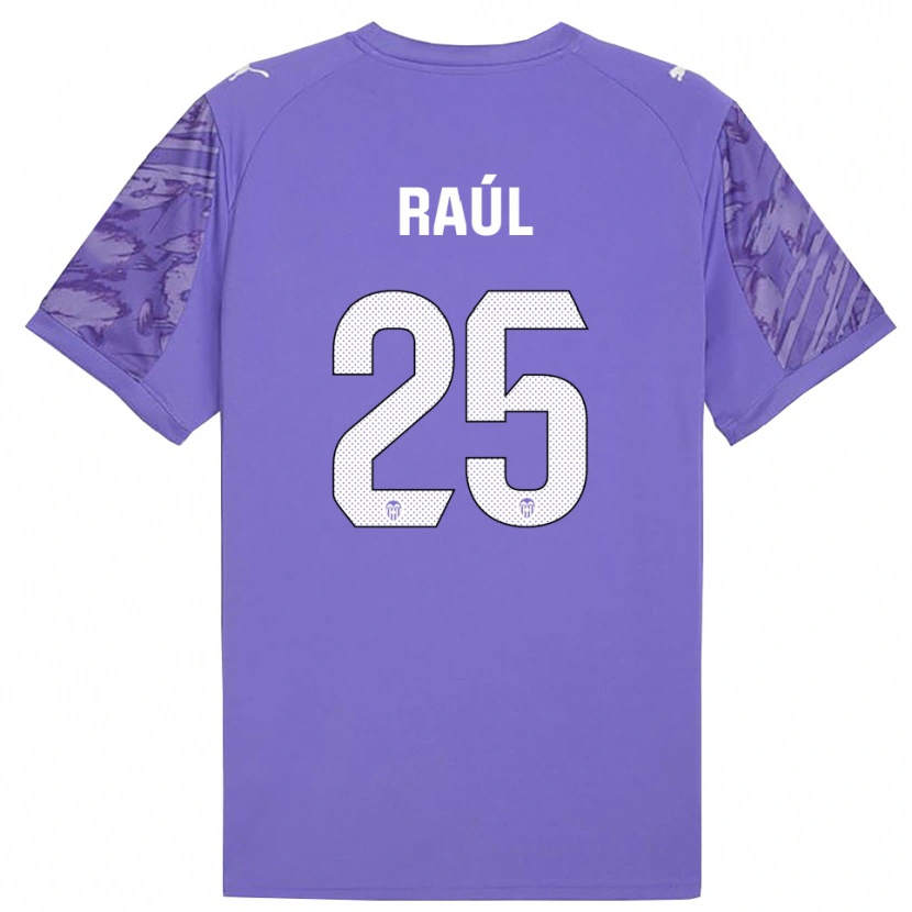 Danxen Homem Raúl Jiménez #25 Lilás Branco Camisola Guarda-Redes 2025/26 Camisa