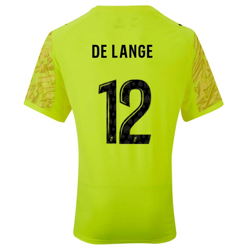 Danxen Homem Jeffrey de Lange #12 Verde Fluorescente Preto Camisola Guarda-Redes 2025/26 Camisa