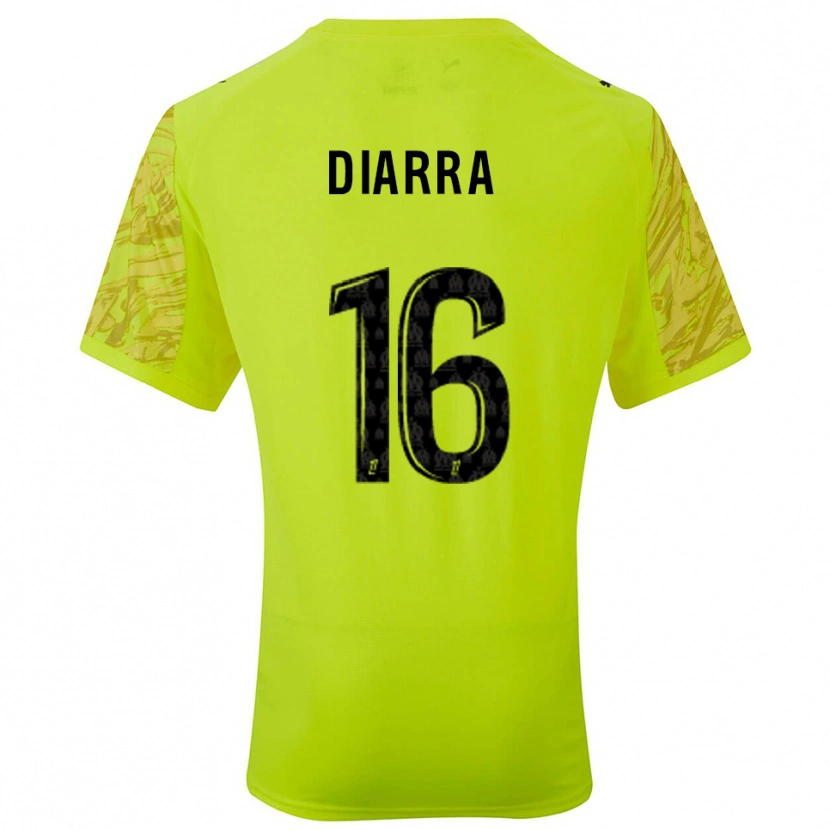 Danxen Homem Cheick Diarra #16 Verde Fluorescente Preto Camisola Guarda-Redes 2025/26 Camisa