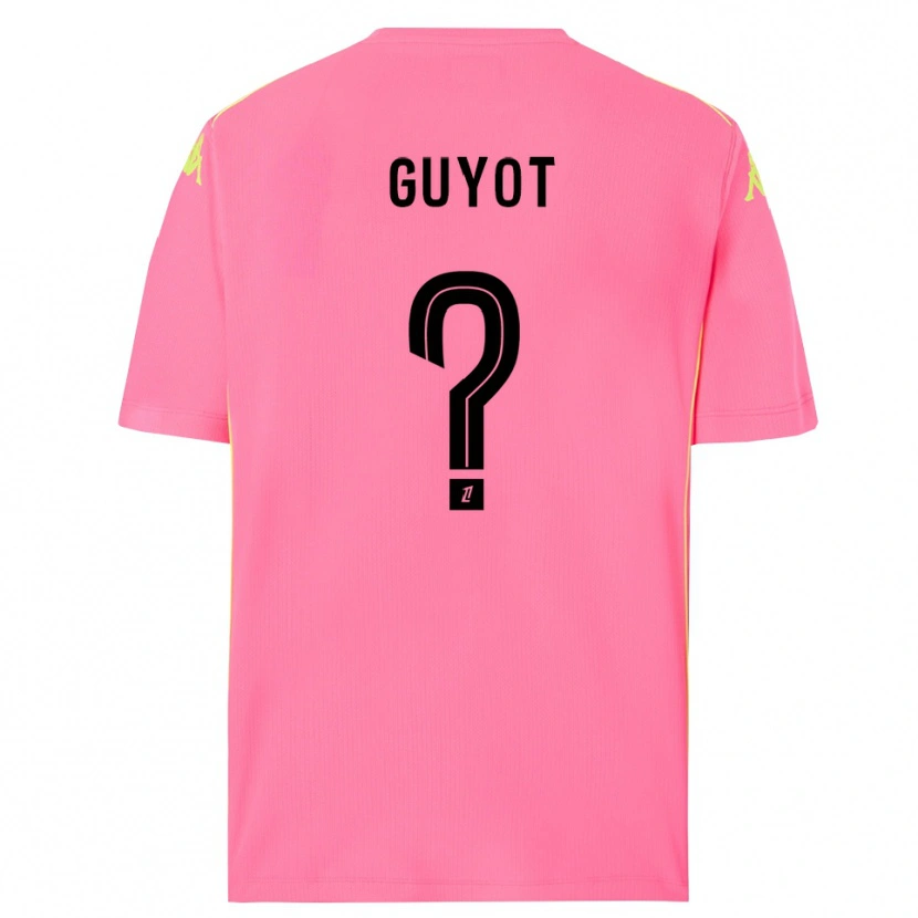 Danxen Homem Loucas Guyot #0 Rosa Choque Preto Camisola Guarda-Redes 2025/26 Camisa