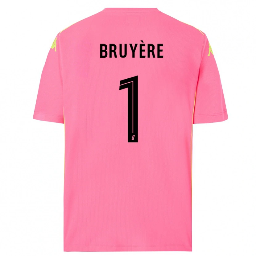 Danxen Homem Théo Bruyère #1 Rosa Choque Preto Camisola Guarda-Redes 2025/26 Camisa
