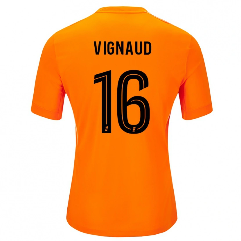 Danxen Homem Arthur Vignaud #16 Laranja Preto Camisola Guarda-Redes 2025/26 Camisa
