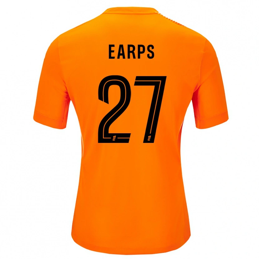 Danxen Homem Mary Earps #27 Laranja Preto Camisola Guarda-Redes 2025/26 Camisa