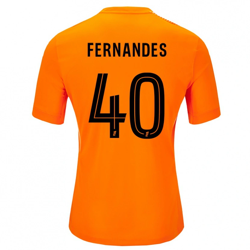 Danxen Homem Alyssa Fernandes #40 Laranja Preto Camisola Guarda-Redes 2025/26 Camisa