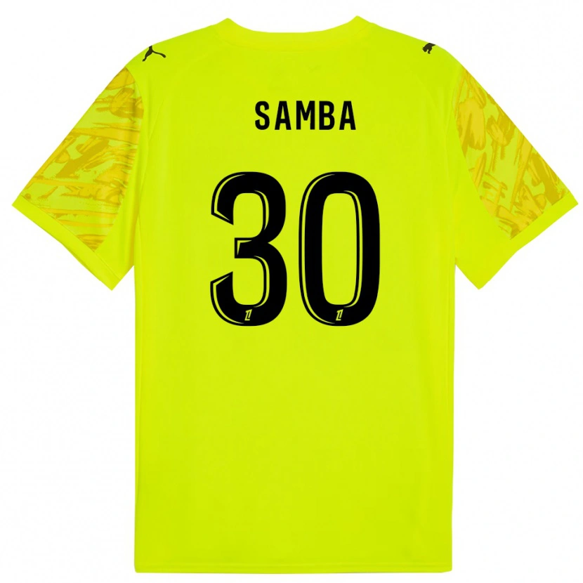 Danxen Homem Brice Samba #30 Verde Fluorescente Amarelo Camisola Guarda-Redes 2025/26 Camisa