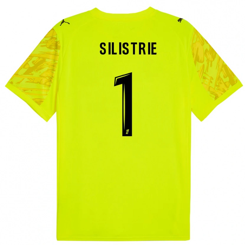 Danxen Homem Mathys Silistrie #1 Verde Fluorescente Amarelo Camisola Guarda-Redes 2025/26 Camisa
