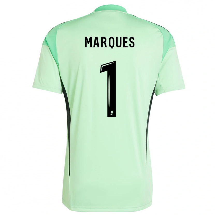 Danxen Homem Inès Marques #1 Verde Claro Preto Camisola Guarda-Redes 2025/26 Camisa