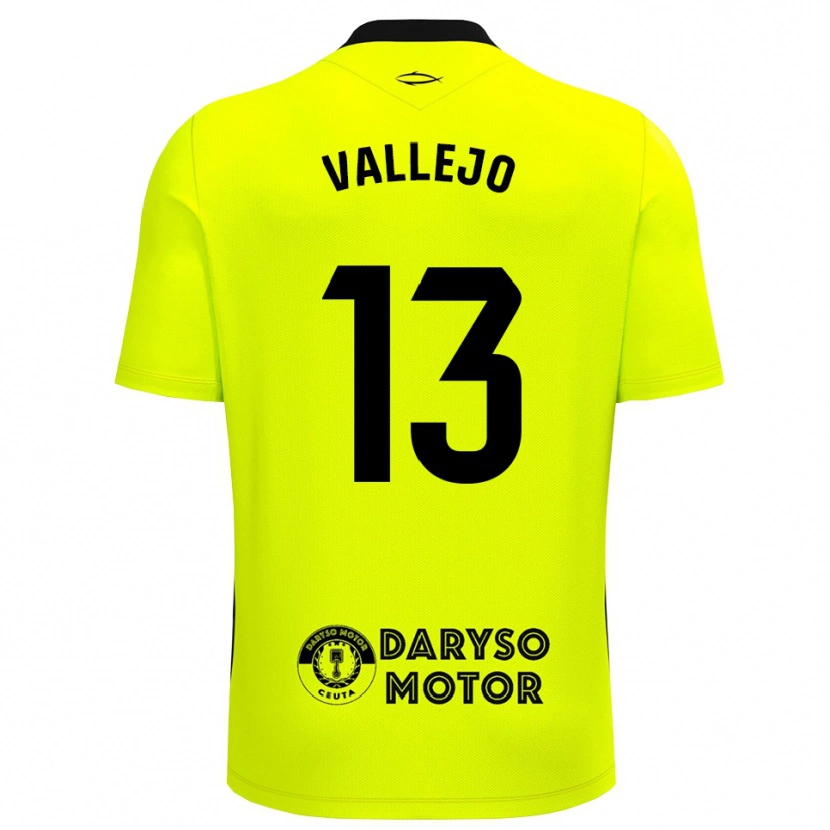 Danxen Homem Guillermo Vallejo #13 Verde Amarelo Preto Camisola Guarda-Redes 2025/26 Camisa