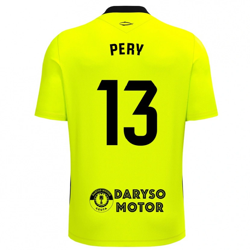 Danxen Homem Pery #13 Verde Amarelo Preto Camisola Guarda-Redes 2025/26 Camisa