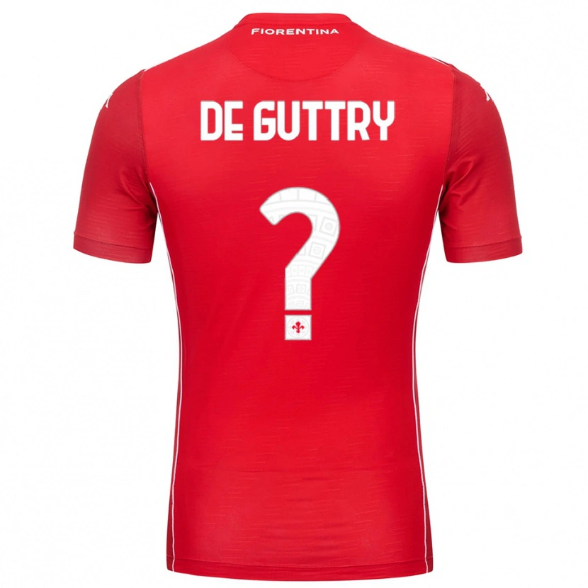 Danxen Homem Elia De Guttry #0 Branco Vermelho Camisola Guarda-Redes 2025/26 Camisa