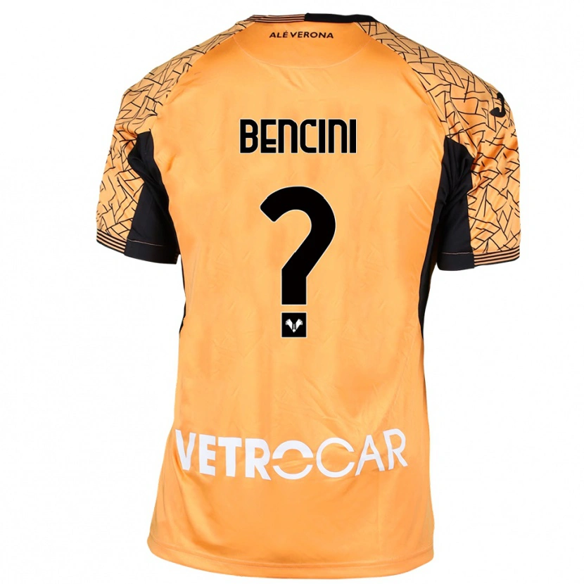 Danxen Homem Mattia Bencini #0 Preto Laranja Branco Camisola Guarda-Redes 2025/26 Camisa