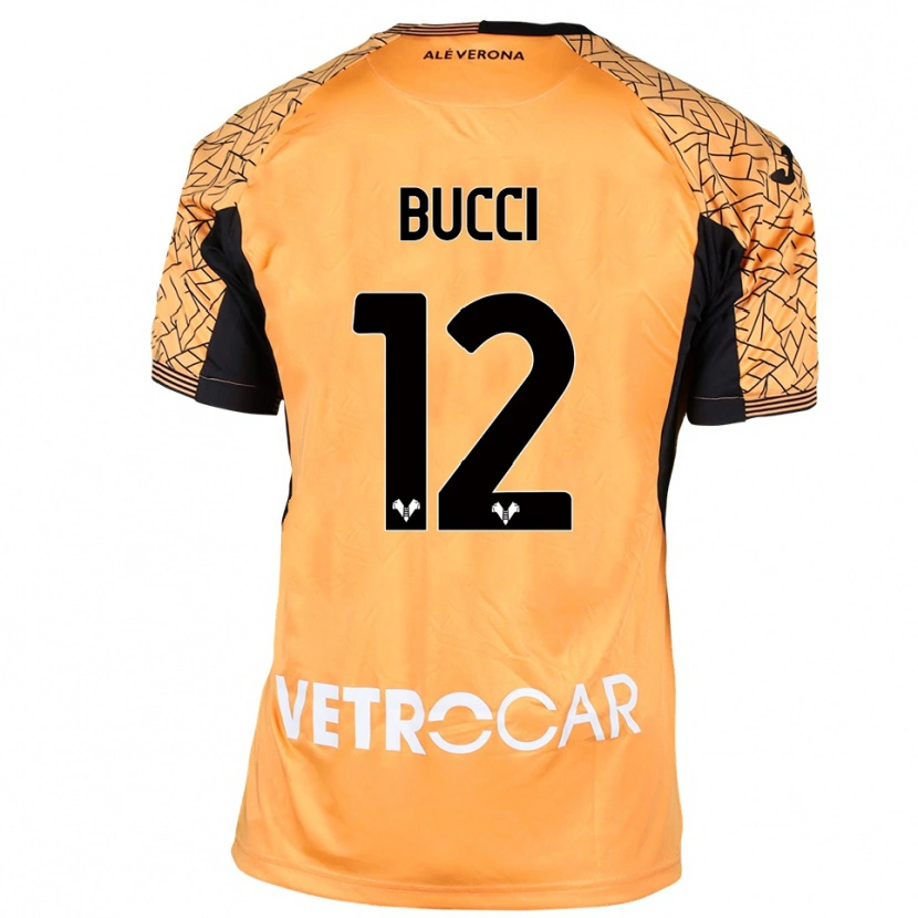 Danxen Homem Irene Bucci #12 Preto Laranja Branco Camisola Guarda-Redes 2025/26 Camisa