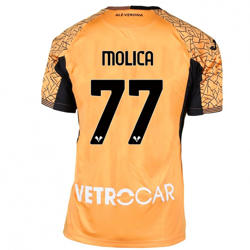Danxen Homem Francesco Molica #77 Preto Laranja Branco Camisola Guarda-Redes 2025/26 Camisa