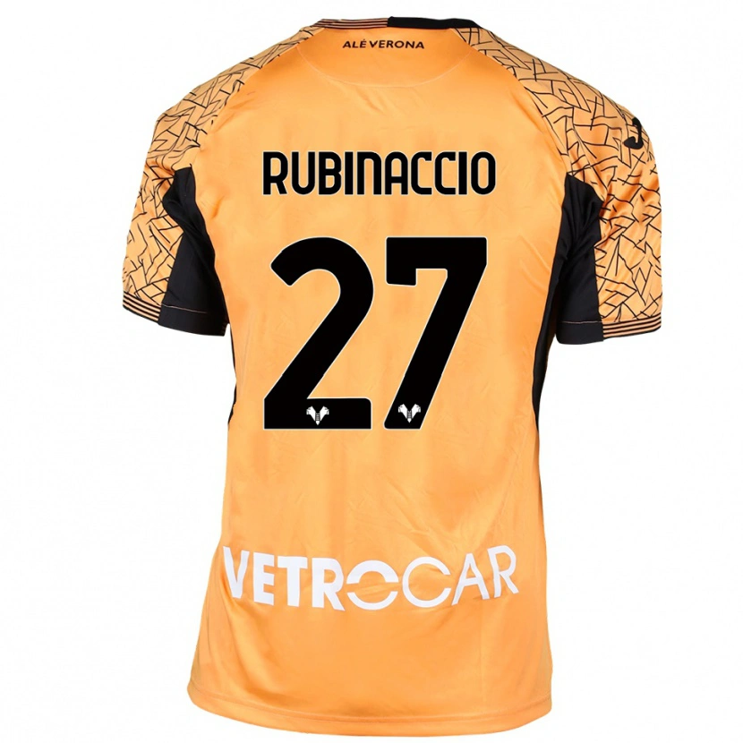 Danxen Homem Nikol Rubinaccio #27 Preto Laranja Branco Camisola Guarda-Redes 2025/26 Camisa